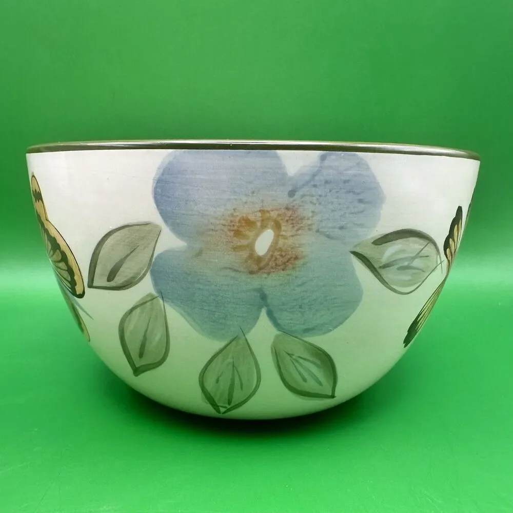 Vintage Pfaltzgraff Garden Butterflies Bowls Set of 2 Replacement Tableware